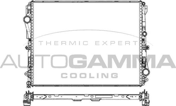 Autogamma 107502 - Радиатор, охлаждение двигателя autodnr.net