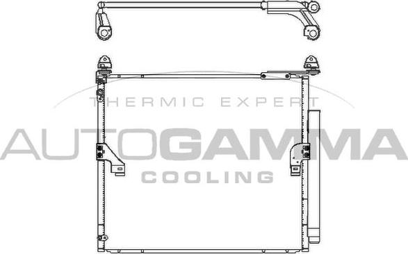 Autogamma 107513 - Конденсатор, кондиціонер autocars.com.ua