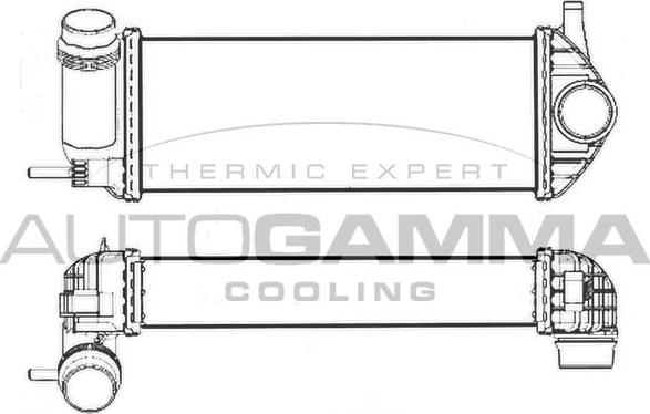 Autogamma 107525 - Интеркулер autocars.com.ua