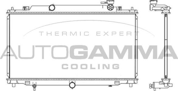 Autogamma 107529 - Радіатор, охолодження двигуна autocars.com.ua