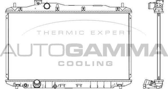 Autogamma 107530 - Радиатор, охлаждение двигателя autodnr.net