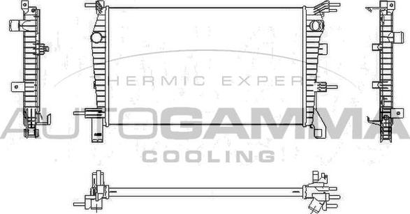 Autogamma 107538 - Радіатор, охолодження двигуна autocars.com.ua