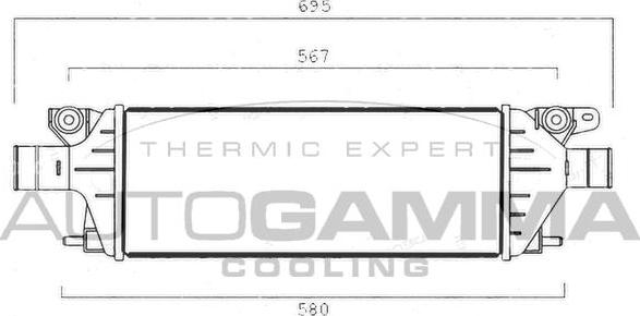 Autogamma 107571 - Интеркулер autocars.com.ua