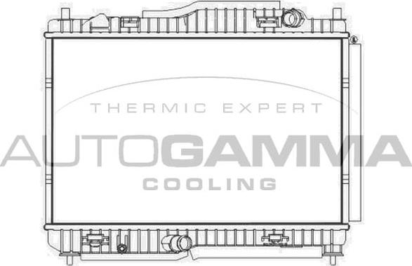 Autogamma 107581 - Радіатор, охолодження двигуна autocars.com.ua