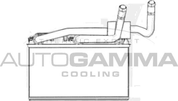 Autogamma 107586 - Теплообмінник, опалення салону autocars.com.ua