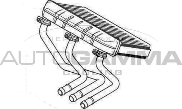 Autogamma 107587 - Теплообмінник, опалення салону autocars.com.ua