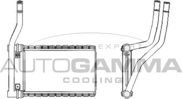 Autogamma 107632 - Теплообмінник, опалення салону autocars.com.ua