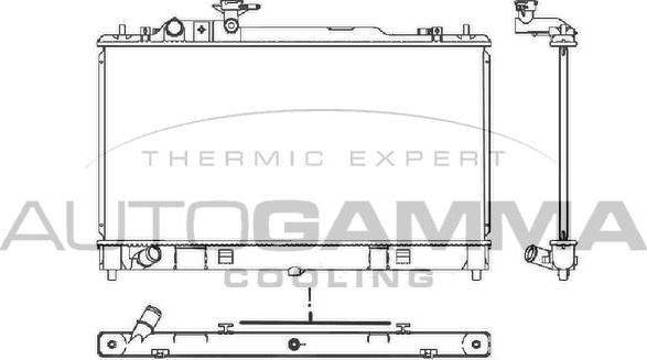 Autogamma 107644 - Радіатор, охолодження двигуна autocars.com.ua