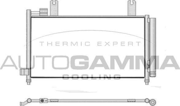 Autogamma 107657 - Конденсатор, кондиціонер autocars.com.ua