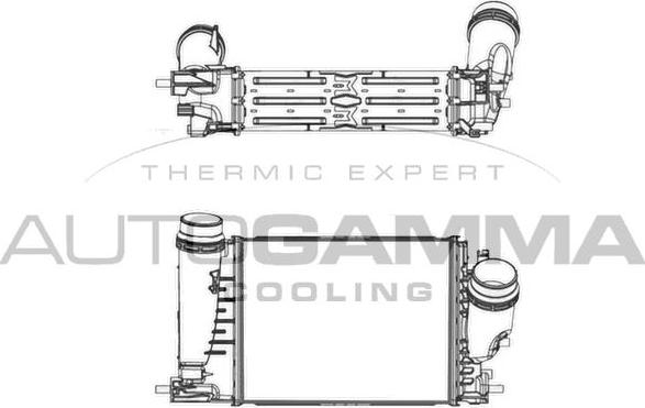 Autogamma 107666 - Интеркулер autocars.com.ua