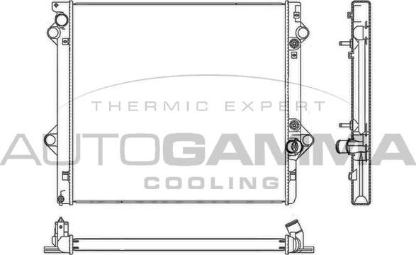 Autogamma 107690 - Радіатор, охолодження двигуна autocars.com.ua