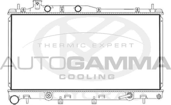 Autogamma 107722 - Радіатор, охолодження двигуна autocars.com.ua