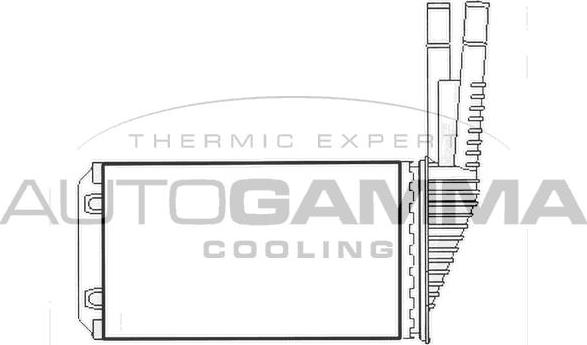 Autogamma 107770 - Теплообмінник, опалення салону autocars.com.ua