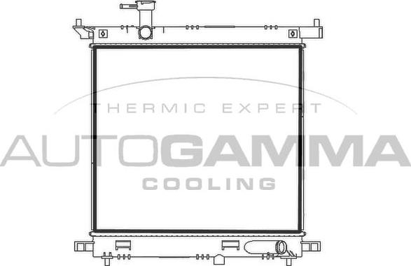 Autogamma 107782 - Радіатор, охолодження двигуна autocars.com.ua
