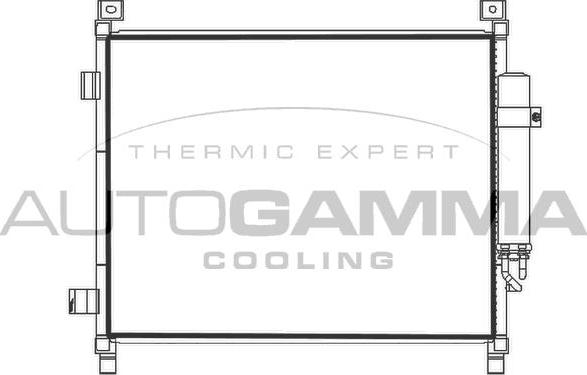 Autogamma 107785 - Конденсатор, кондиціонер autocars.com.ua