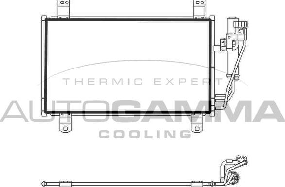 Autogamma 107788 - Конденсатор, кондиціонер autocars.com.ua