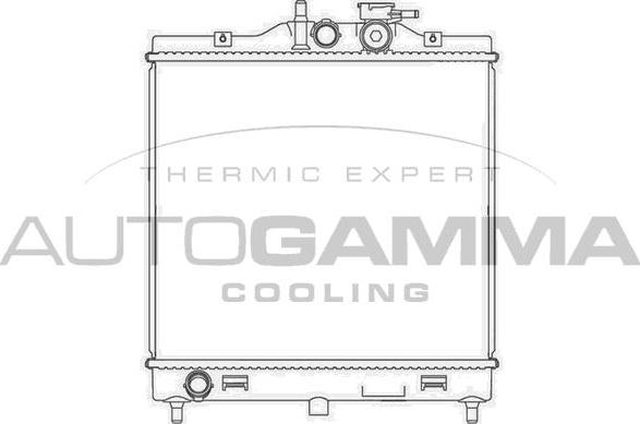 Autogamma 107813 - Радіатор, охолодження двигуна autocars.com.ua