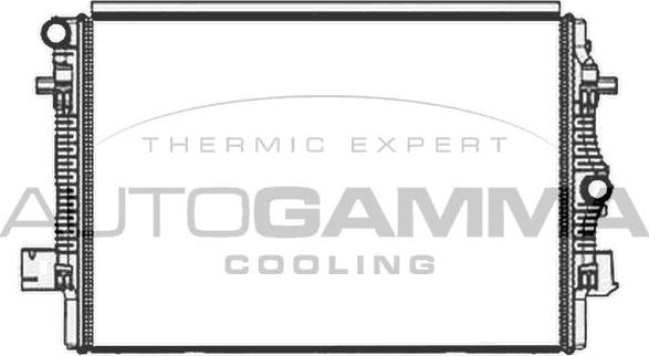 Autogamma 107818 - Радіатор, охолодження двигуна autocars.com.ua