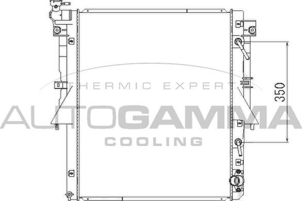 Autogamma 107830 - Радіатор, охолодження двигуна autocars.com.ua