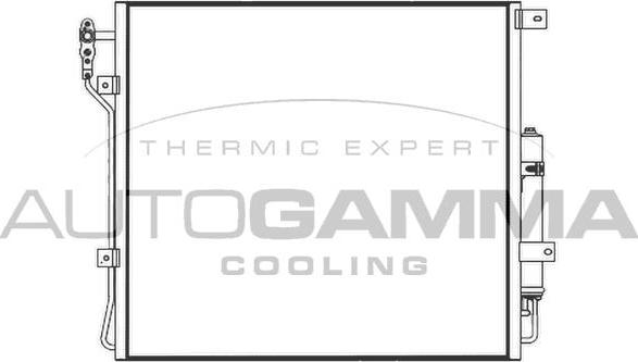 Autogamma 107877 - Конденсатор, кондиціонер autocars.com.ua