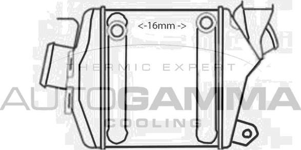 Autogamma 107916 - Интеркулер autocars.com.ua