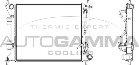 Autogamma 107930 - Радіатор, охолодження двигуна autocars.com.ua