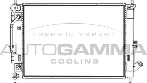 Autogamma 107931 - Радіатор, охолодження двигуна autocars.com.ua