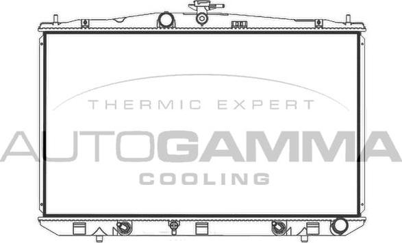 Autogamma 107966 - Радіатор, охолодження двигуна autocars.com.ua