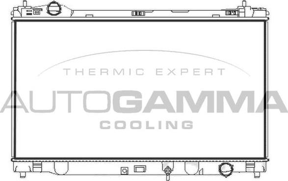 Autogamma 107971 - Радіатор, охолодження двигуна autocars.com.ua