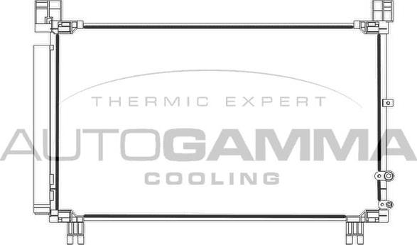 Autogamma 107977 - Конденсатор, кондиціонер autocars.com.ua