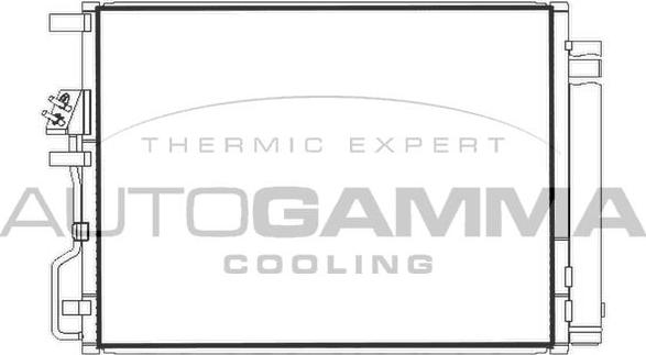 Autogamma 107984 - Конденсатор, кондиціонер autocars.com.ua