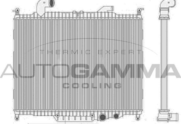 Autogamma 107991 - Радіатор, охолодження двигуна autocars.com.ua