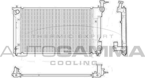 Autogamma 107997 - Радіатор, охолодження двигуна autocars.com.ua
