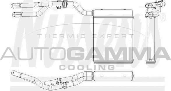 Autogamma 107998 - Теплообмінник, опалення салону autocars.com.ua