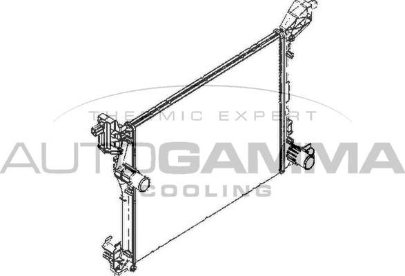 Autogamma 110003 - Радіатор, охолодження двигуна autocars.com.ua