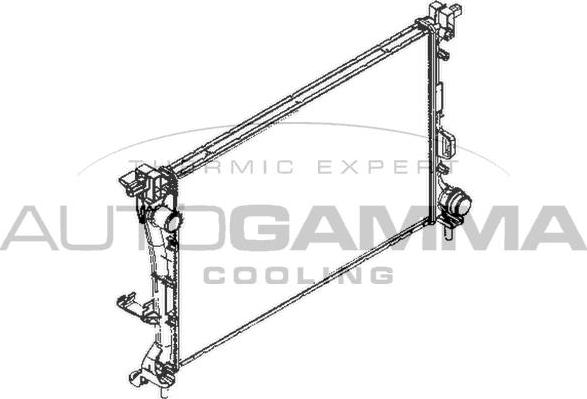 Autogamma 110004 - Радіатор, охолодження двигуна autocars.com.ua