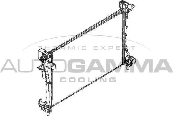 Autogamma 110005 - Радіатор, охолодження двигуна autocars.com.ua