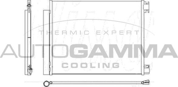 Autogamma 110007 - Конденсатор, кондиціонер autocars.com.ua