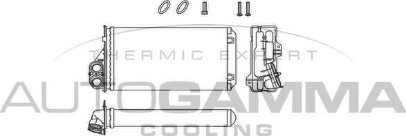 Autogamma 110016 - Теплообмінник, опалення салону autocars.com.ua