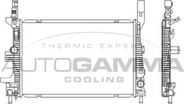 Autogamma 110022 - Радіатор, охолодження двигуна autocars.com.ua