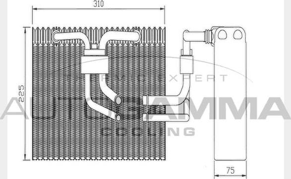 Autogamma 112002 - Випарник, кондиціонер autocars.com.ua