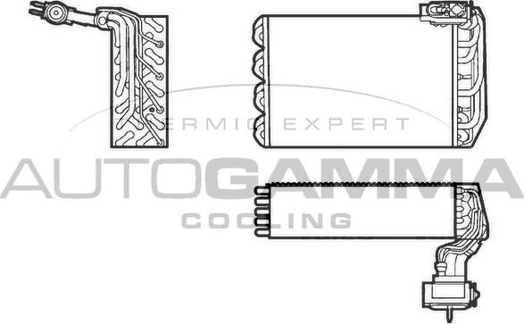 Autogamma 112050 - Испаритель, кондиционер autodnr.net