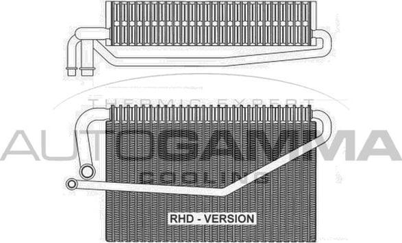 Autogamma 112165 - Випарник, кондиціонер autocars.com.ua