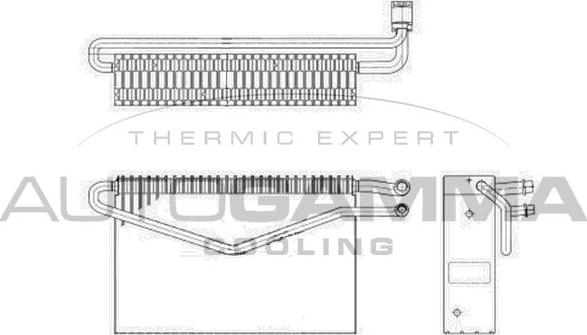 Autogamma 112175 - Випарник, кондиціонер autocars.com.ua
