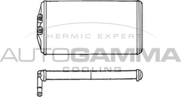 Autogamma 300972 - Теплообмінник, опалення салону autocars.com.ua