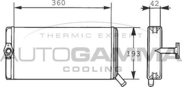 Autogamma 300979 - Теплообменник, отопление салона autodnr.net