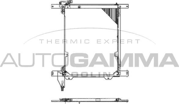 Autogamma 303716 - Конденсатор, кондиціонер autocars.com.ua