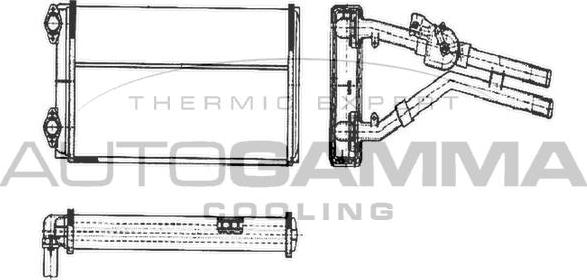 Autogamma 304496 - Теплообмінник, опалення салону autocars.com.ua