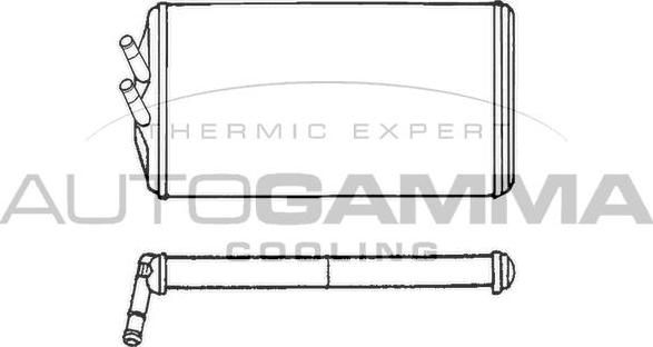 Autogamma 304512 - Теплообмінник, опалення салону autocars.com.ua