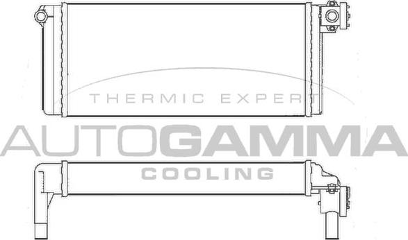 Autogamma 304518 - Теплообмінник, опалення салону autocars.com.ua